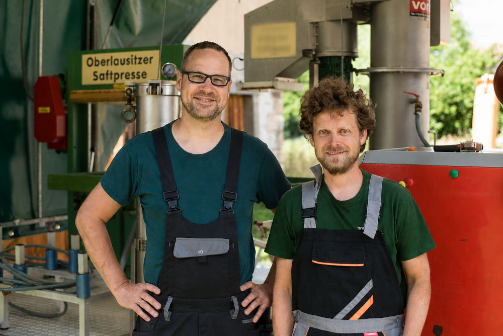 Das Team der Oberlausitzer Saftpresse